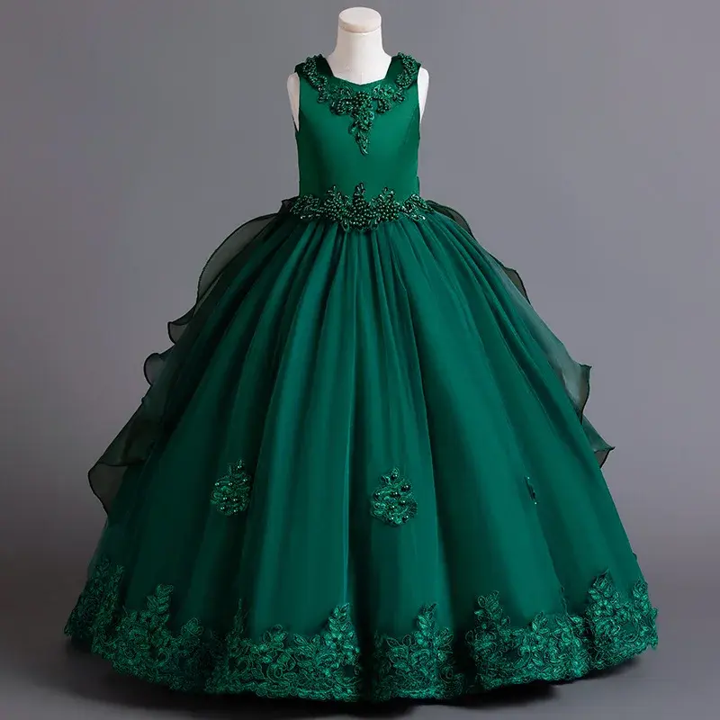 Thumbnail: Fairy Flower Girl Party Beaded Tuxedo Formal Eucharist High End Dress