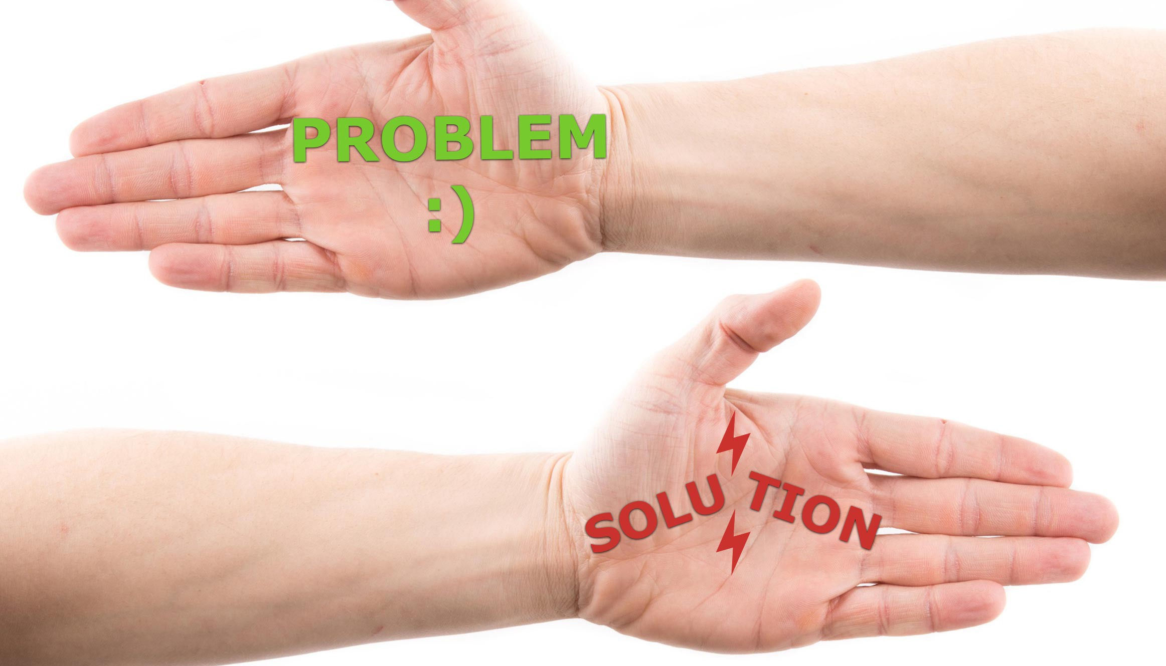 Find solution for each problem