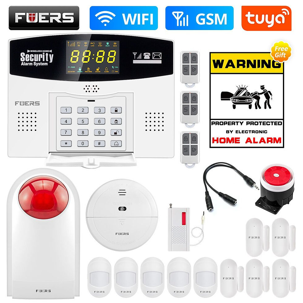 Thumbnail: Smart WIFI 4G GSM Alarm System Burglar 433MHZ Wireless Motion Sensor IP Camera