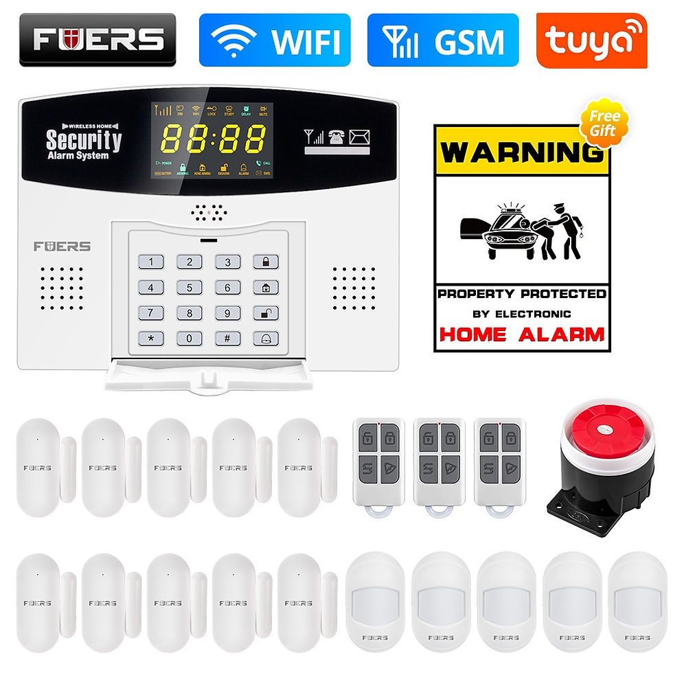 Thumbnail: Smart WIFI 4G GSM Alarm System Burglar 433MHZ Wireless Motion Sensor IP Camera