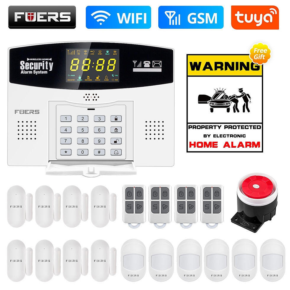 Thumbnail: Smart WIFI 4G GSM Alarm System Burglar 433MHZ Wireless Motion Sensor IP Camera