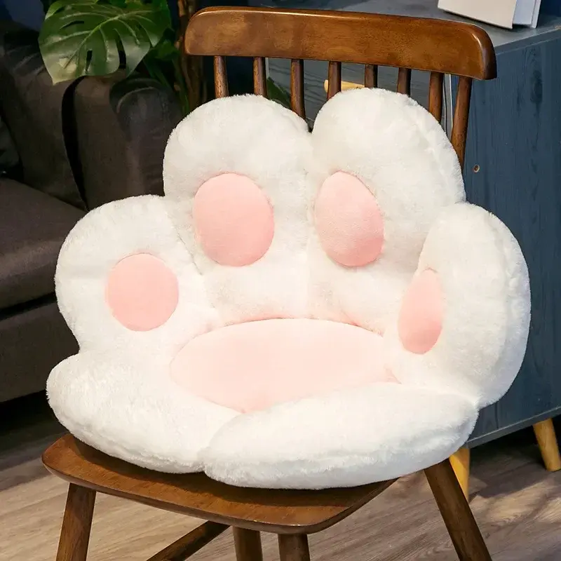 Thumbnail: Cat Paw Back Soft Pillow Plush Chair Cushion Sofa Indoor Home Animal Throw Rest