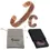 Thumbnail: Twisted Magnetic Pure Copper Set Adjustable Bracelet Ring Health Arthritis