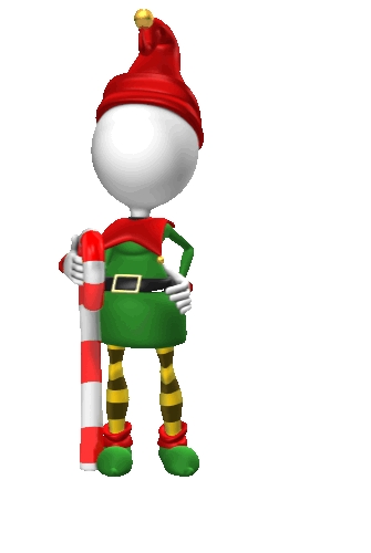 Blue Skylight Media Elf spin candy cane side.gif