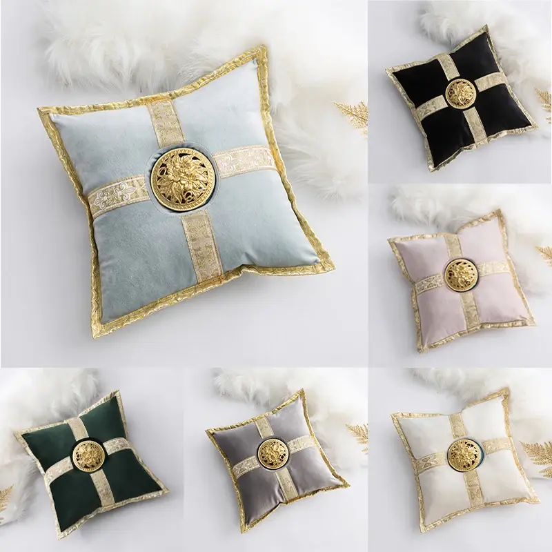 Thumbnail: 30x30cm Exquisite Lace Edging Seat Incense Burner Cushion Plush Pillow Core