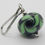 Thumbnail: zipper pull, twist, black and green side view