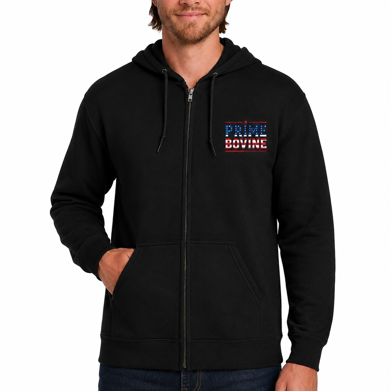 Prime Bovine Full Zip with Hood