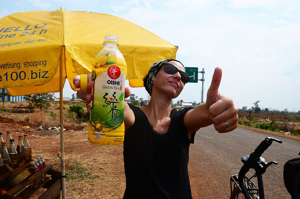Oishi (thé glacé au citron), notre meilleur ami!
