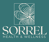 white on teal Sorrel logo v2 label 500x5