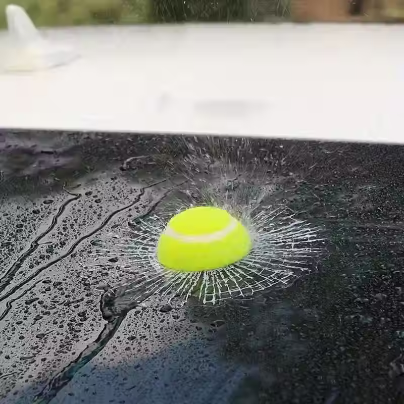 Thumbnail: Prank Tennis ball on car window