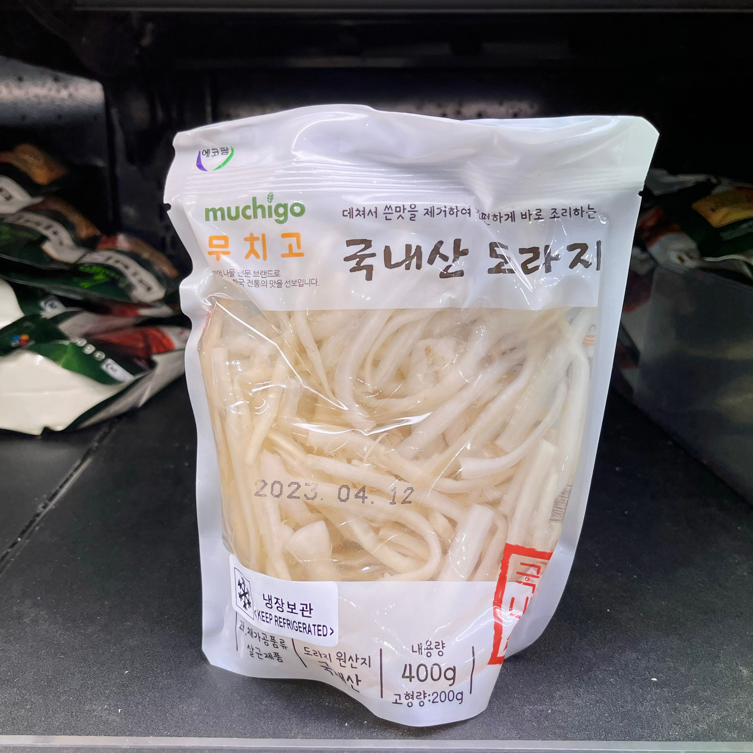 [KC00003] 신광 에코팜 국내산 도라지(한국산)400g