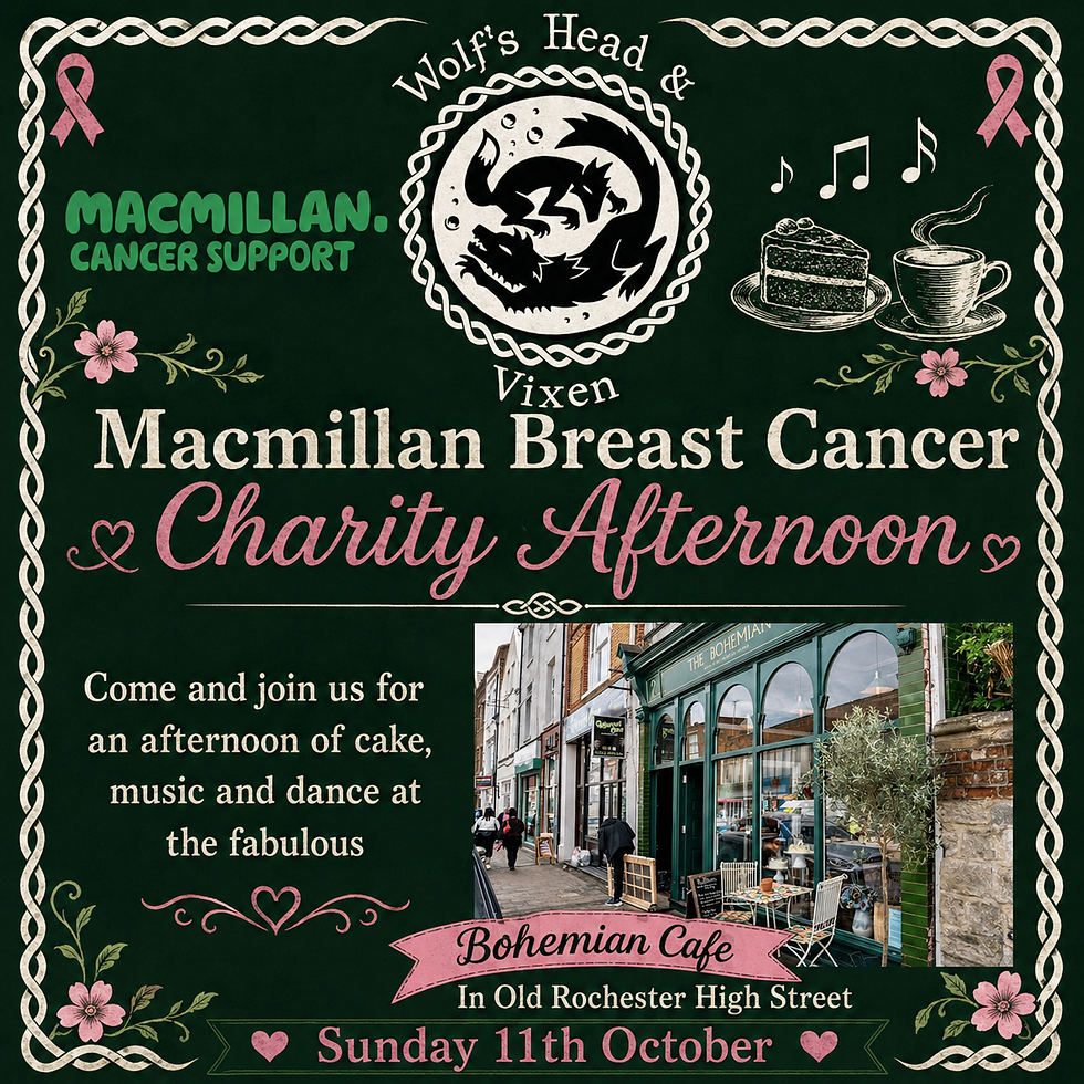 Wolf's Head & Vixen Macmillan Breat Cancer Afternoon