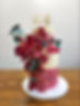 Image of wafer flowers on cake