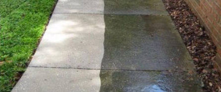 Pressure Washing before & after