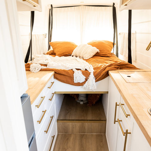 Elegance and Comfort: "Elegance and comfort seamlessly combined in the Mercedes Sprinter camper van for a luxurious travel 