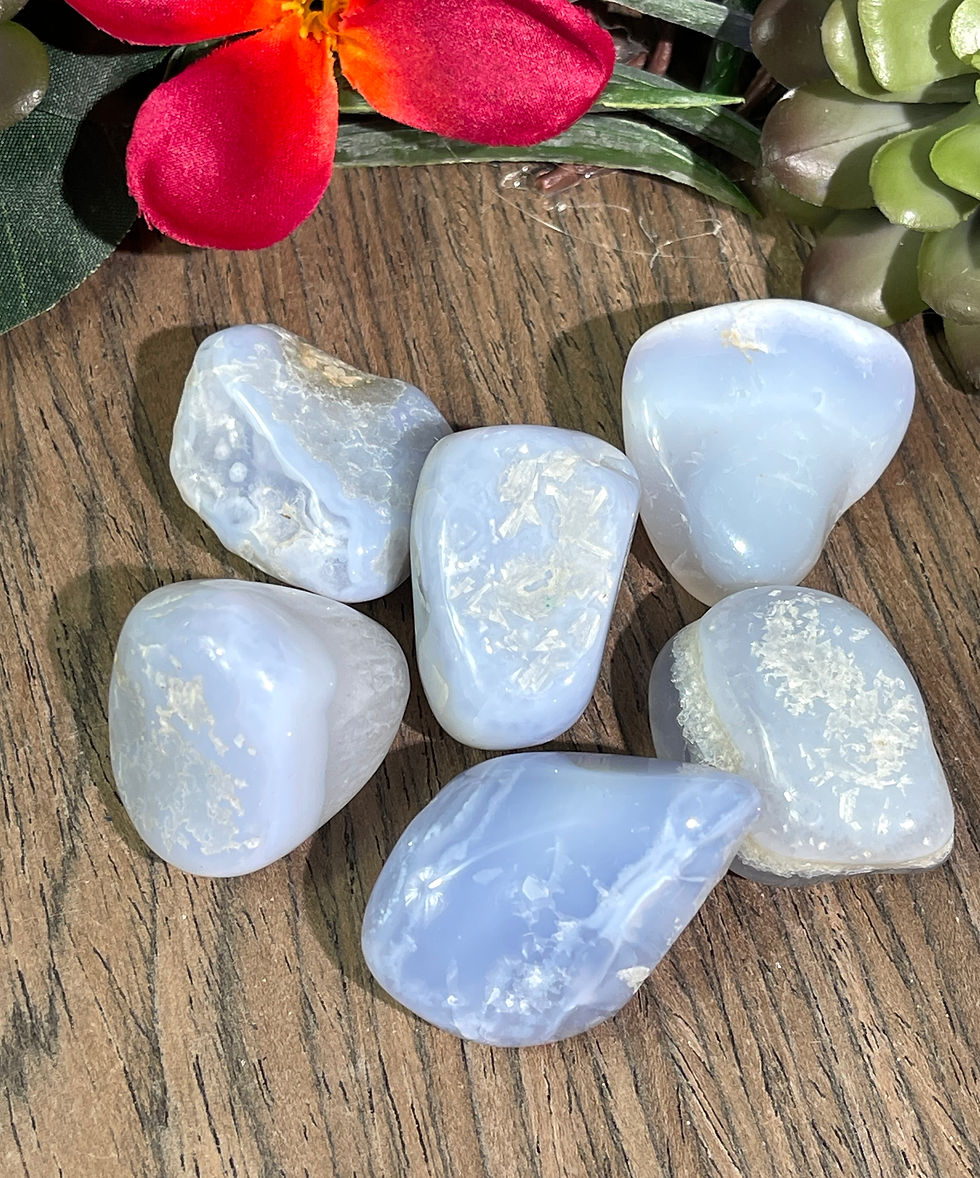 Tumbled Blue Lace Agate
