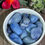 Thumbnail: Blue Quartz Tumbled Stone in white bowl
