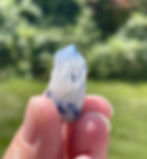 Dumortierite in Quartz Rough Point