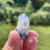 Thumbnail: Dumortierite in Quartz Rough Point