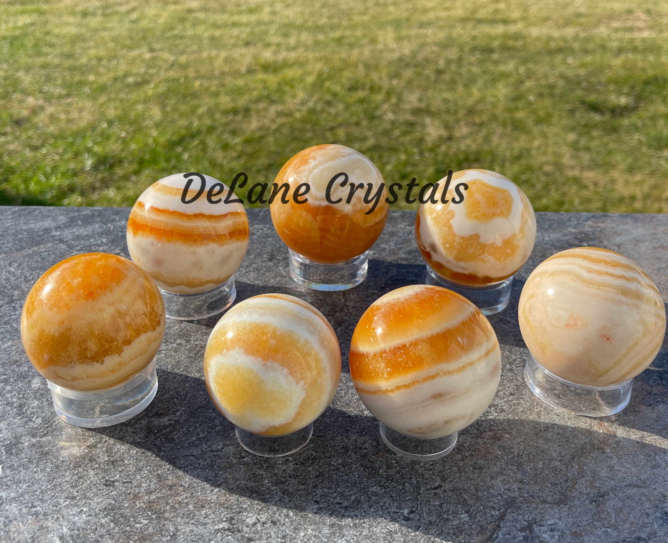 Orange Calcite Sphere
