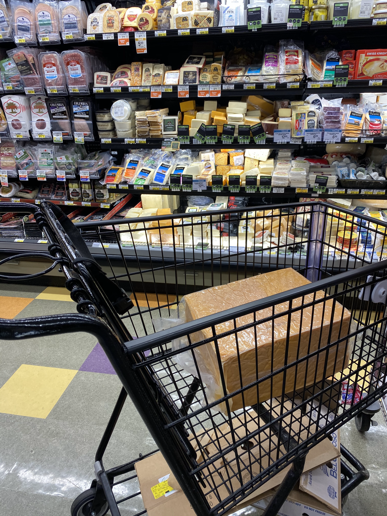 Cheese at the supermarket
