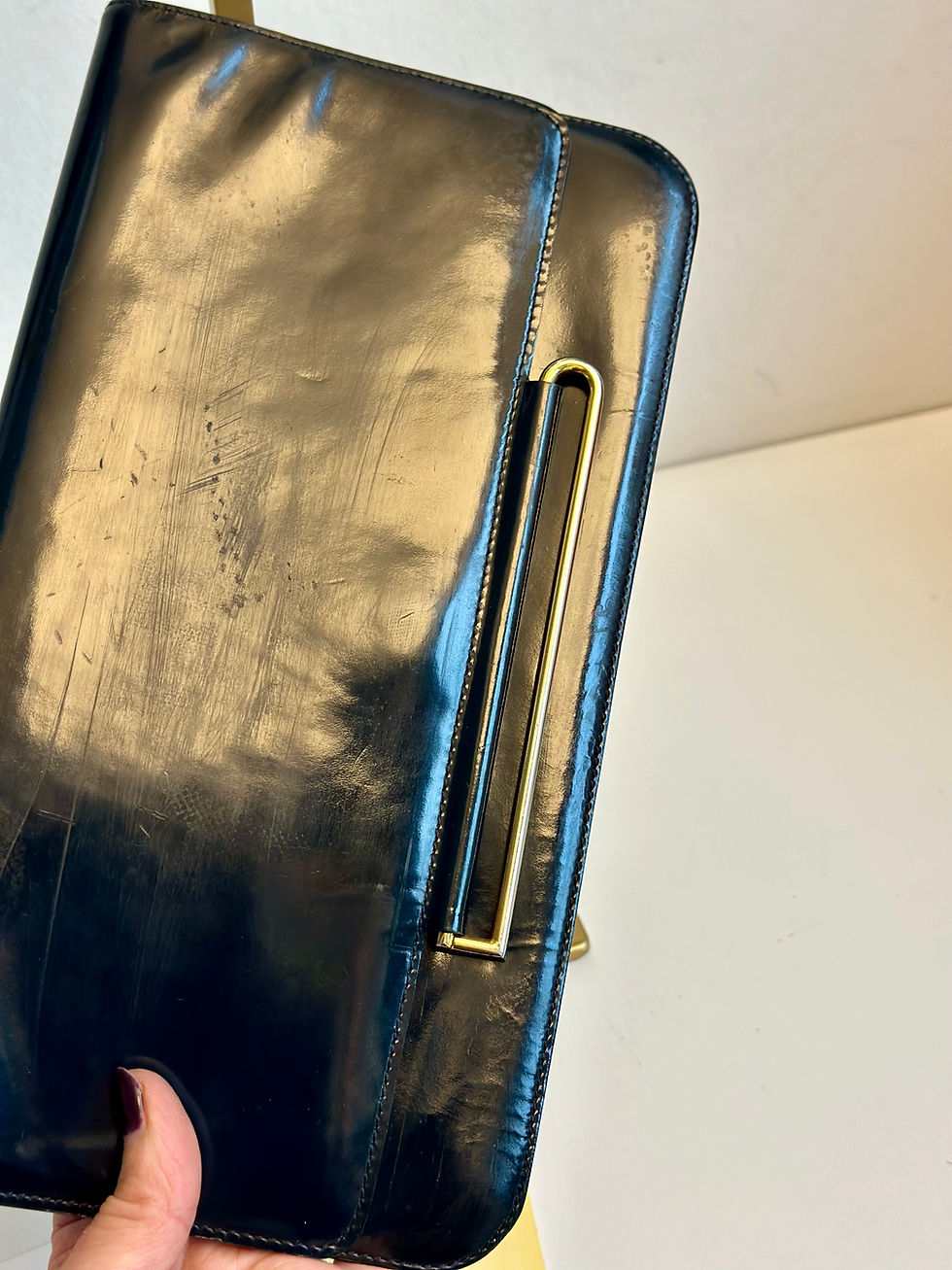 Thumbnail: Delvaux vintage clutch