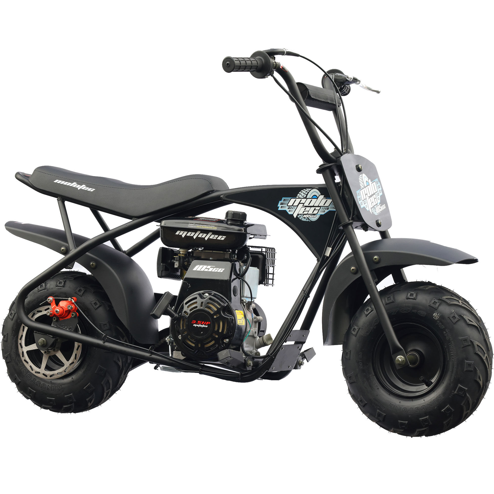 MotoTec 105cc 3.5HP Gas Powered Mini Bike ***FREE SHIPPING***