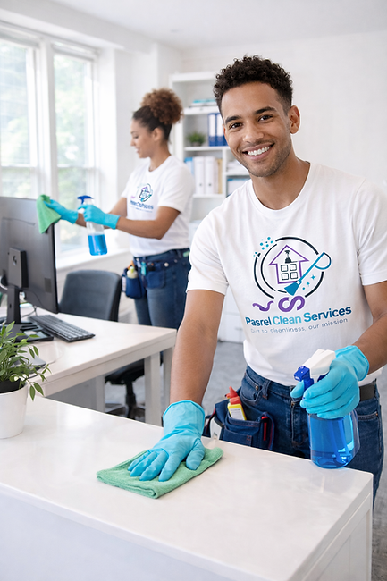 Office cleaning in progress by Pasrel team.png