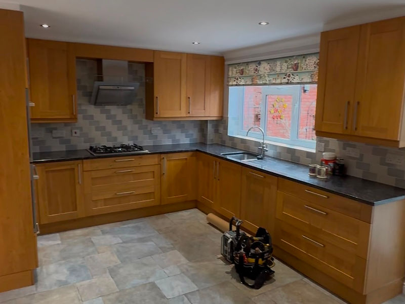 Before — Shaker Kitchen - RAL 9016 Traffic White