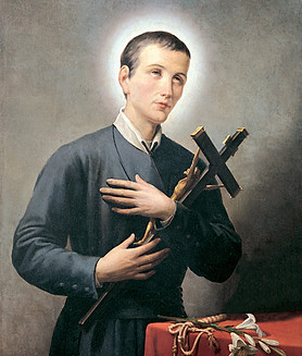 Pintura de São Gerardo com a cruz