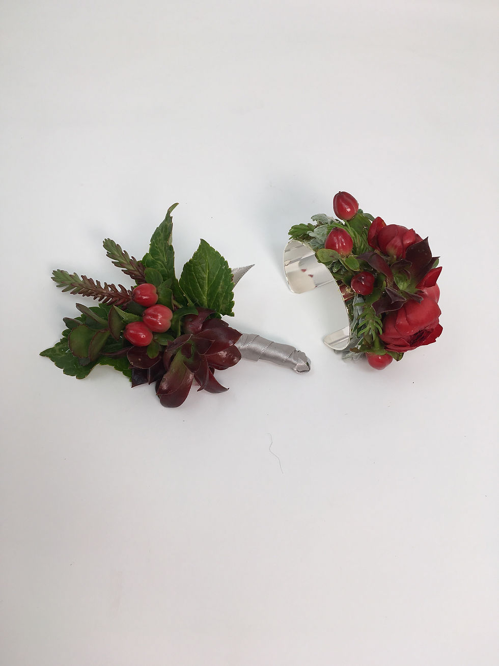 Prom Corsage and Boutonnière Set
