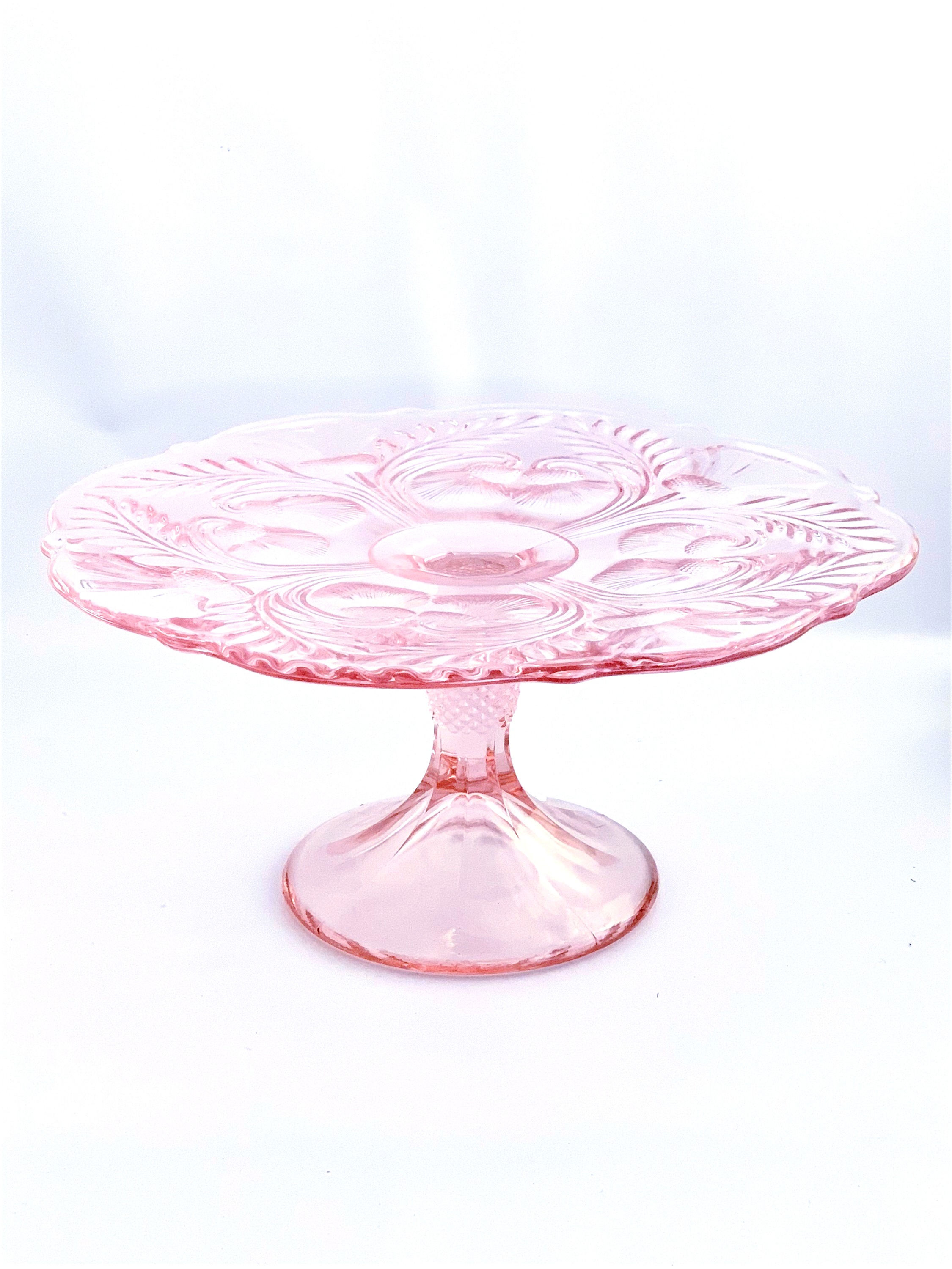 Pink Rose Small Cake Stand - Mosser