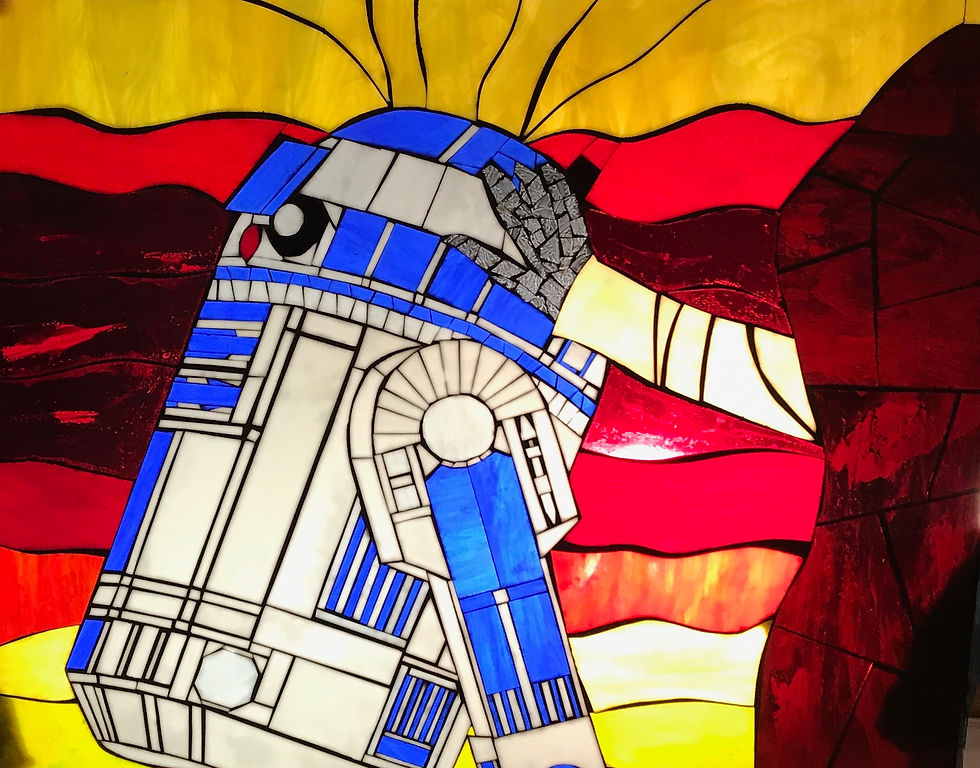 R2-D2 backlit