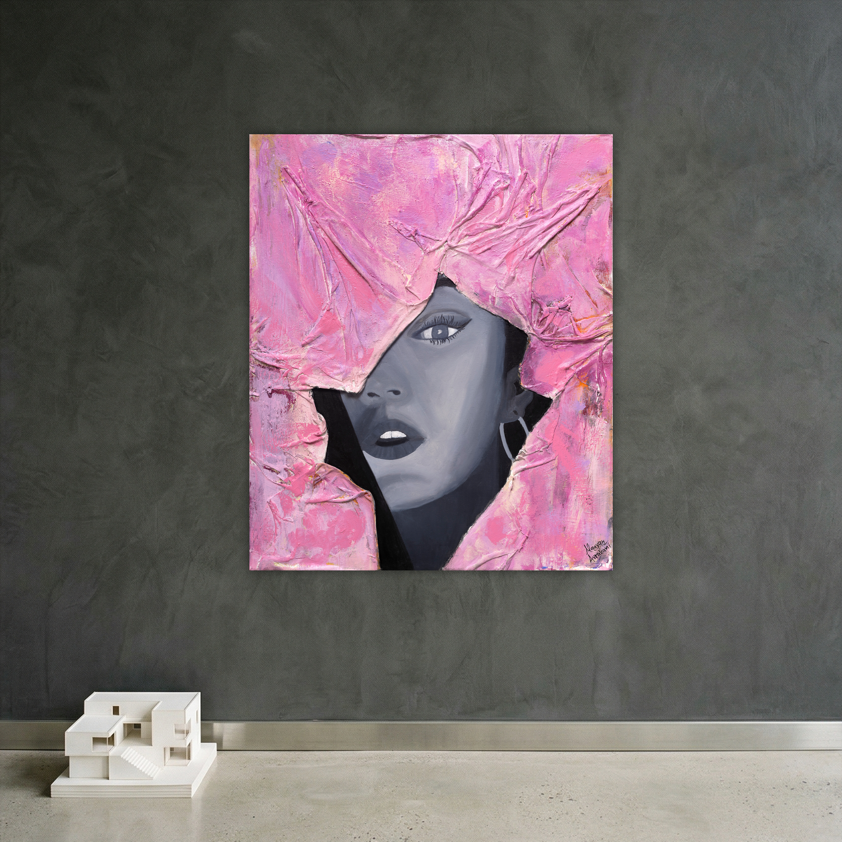 Breaking Through -הדפס קנבס מגולגל