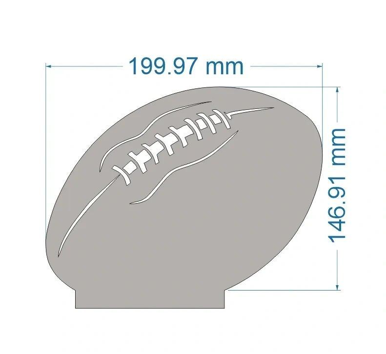 FOOTBALL LED ACRYLIC BLANKS