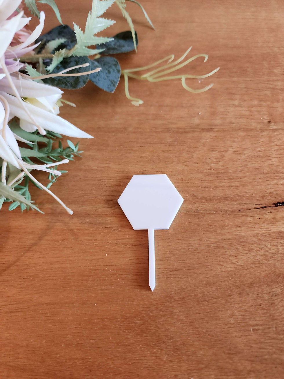 Hexagon Cupcake Toppers