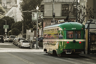 Retro Portrait of San Francisco
