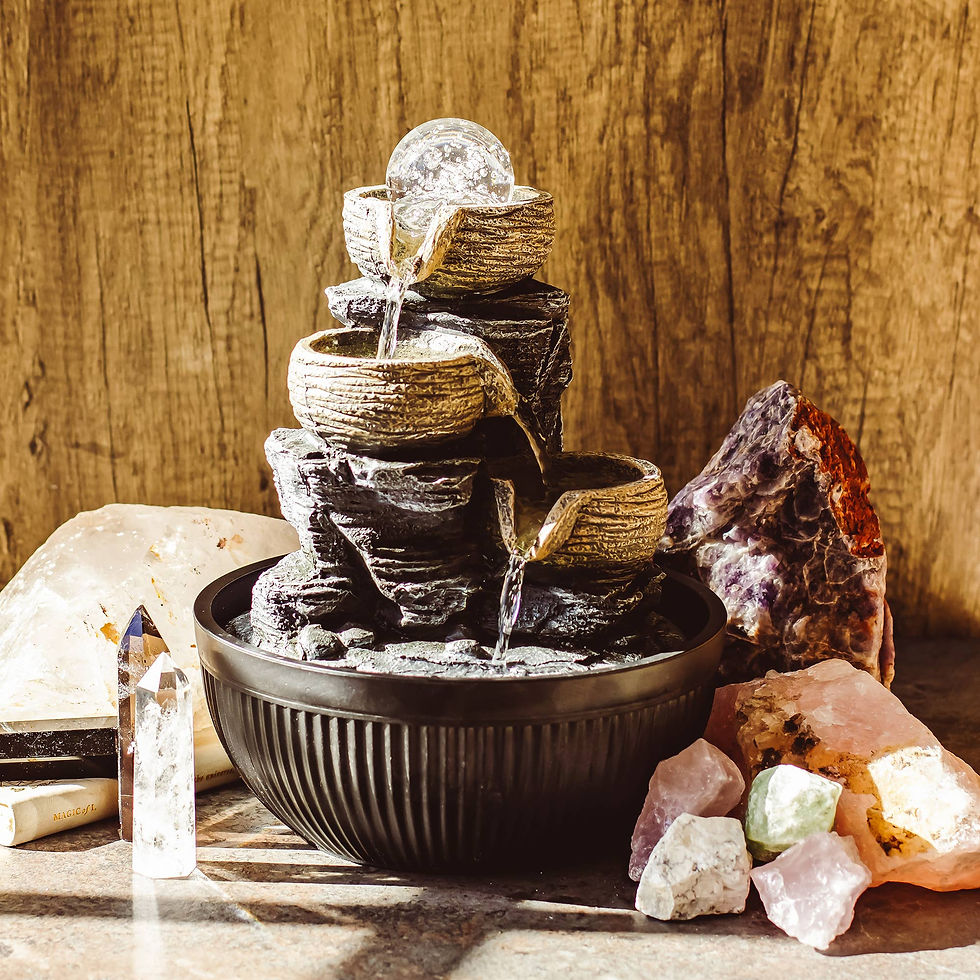 Thumbnail: Cascading Cups  Sensory Indoor Water Feature