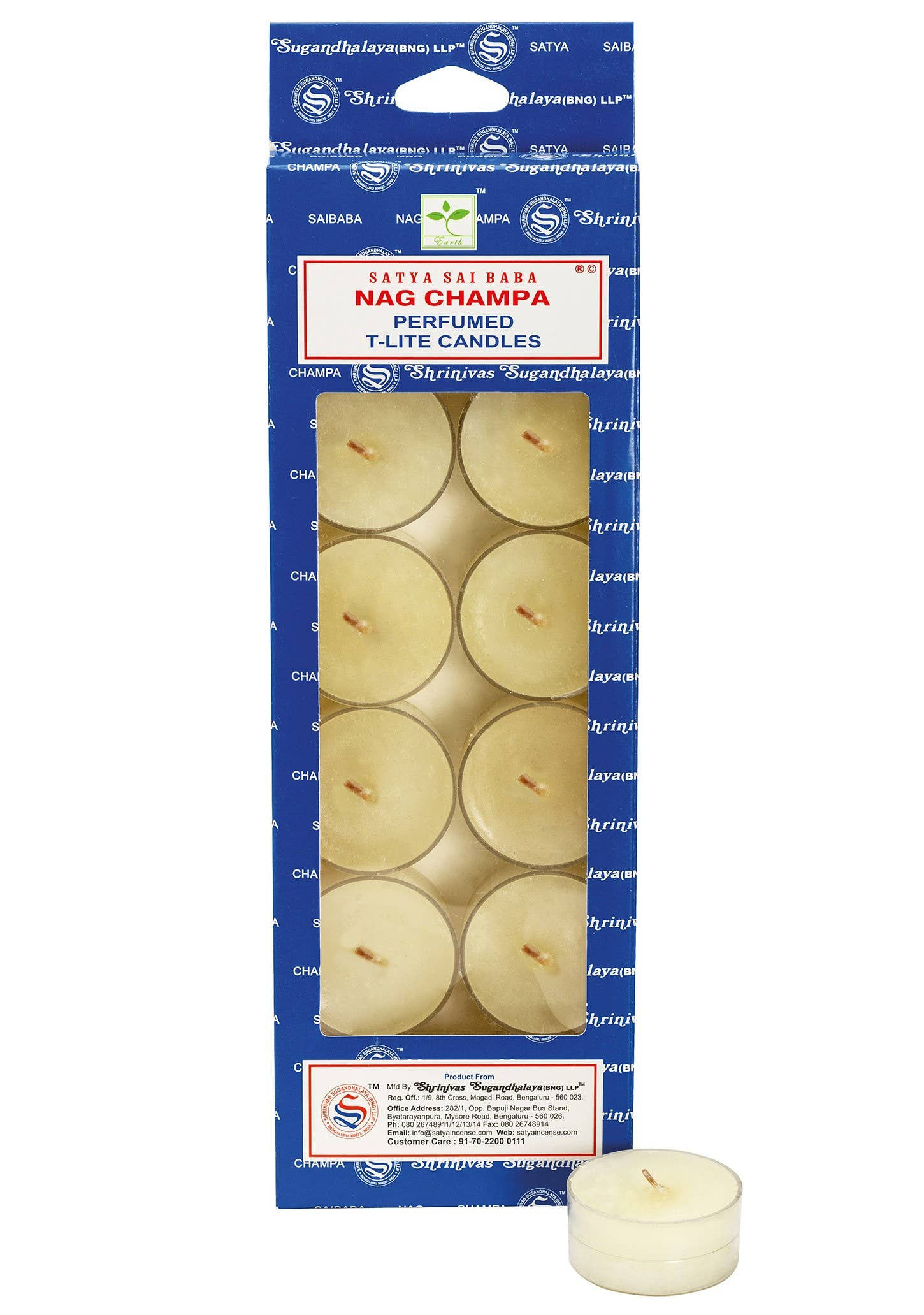 Nag Champa Tealight Candles (box of 12)
