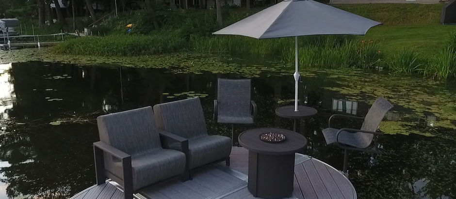 Fall Means Finding Things to Keep You Cozy - Like Our Dockside Firetable!