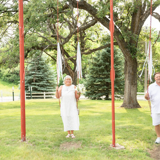 outdoor photos at WaConDa Woods & Gardens for vow renewal 