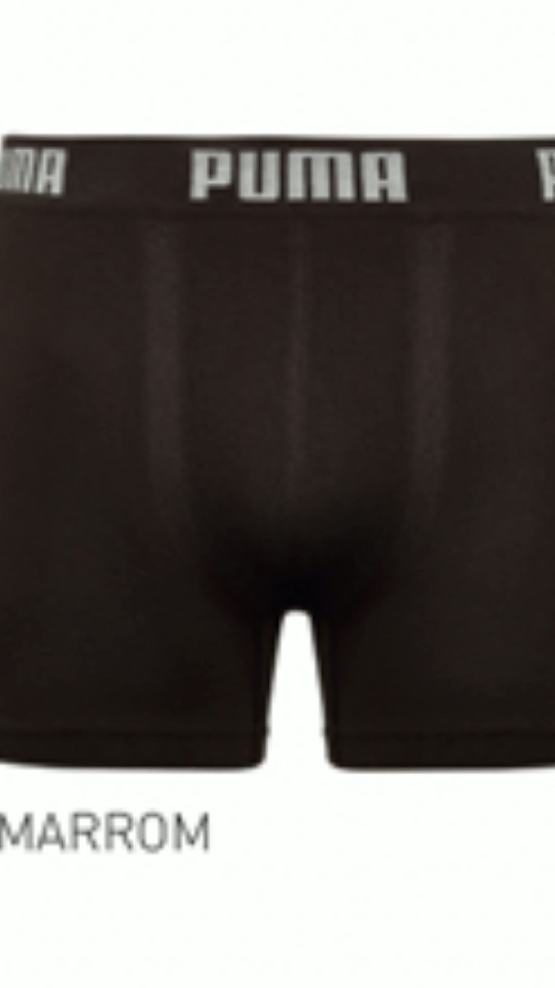 Kit 3 Cuecas Puma Boxer Sem Costura Original Poliamida