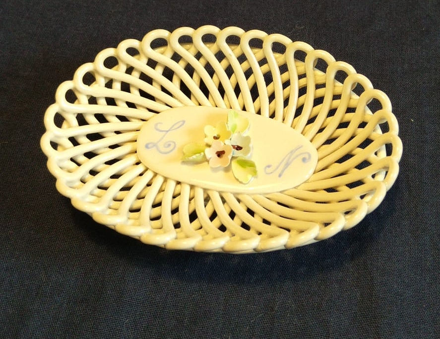 Cestino intrecciato Capodimonte