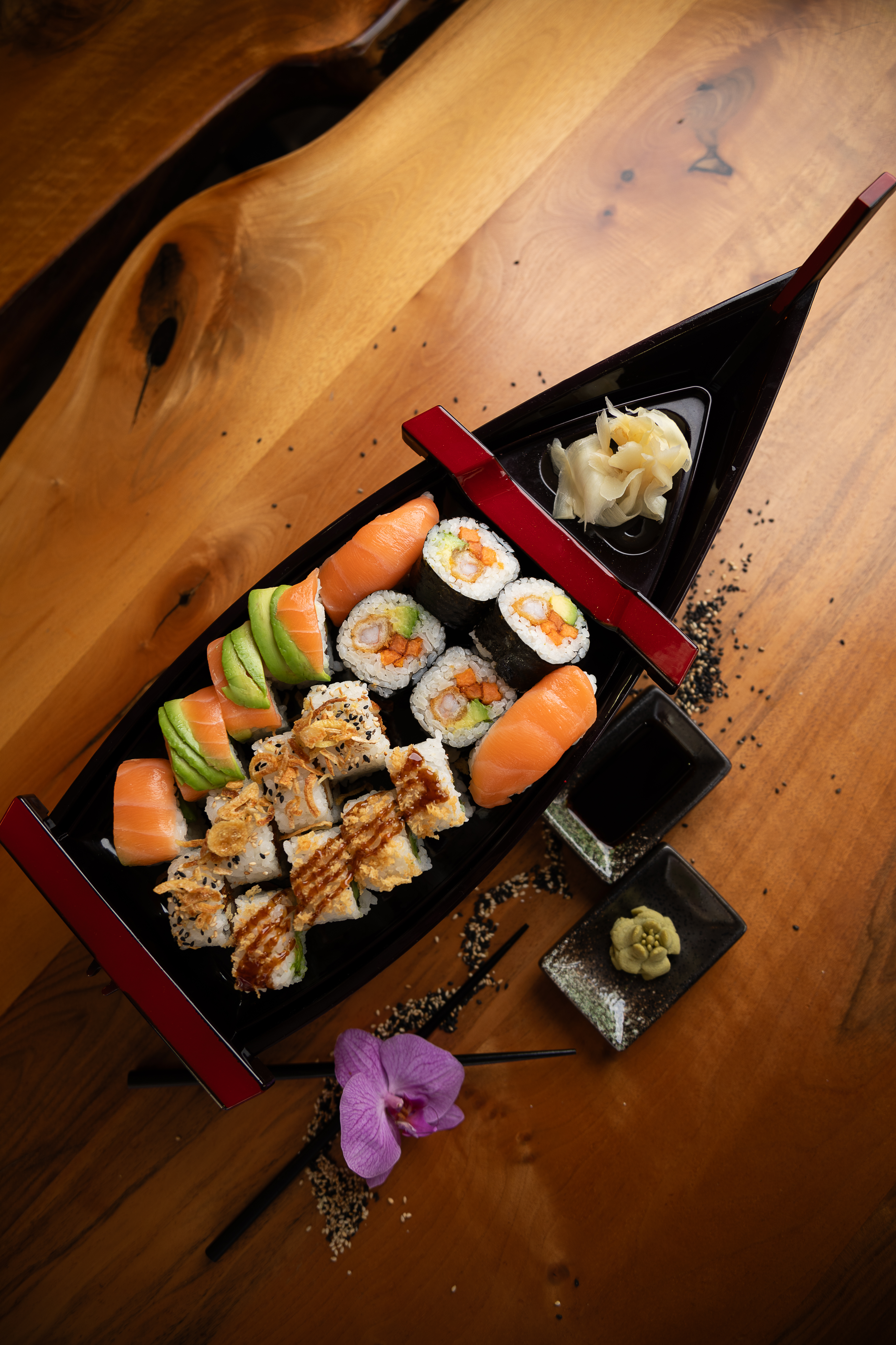 Arranged Food and Objects