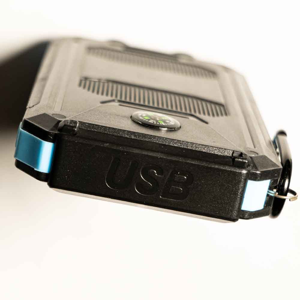 Li-Ion Power Bank with cover closed.