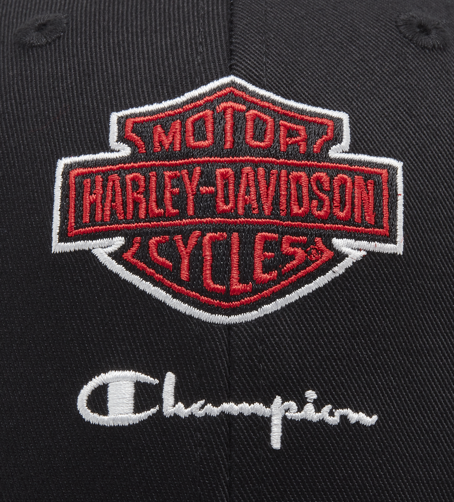 Miniature : Casquette baseball rouge collab Harley Davidson x Champion