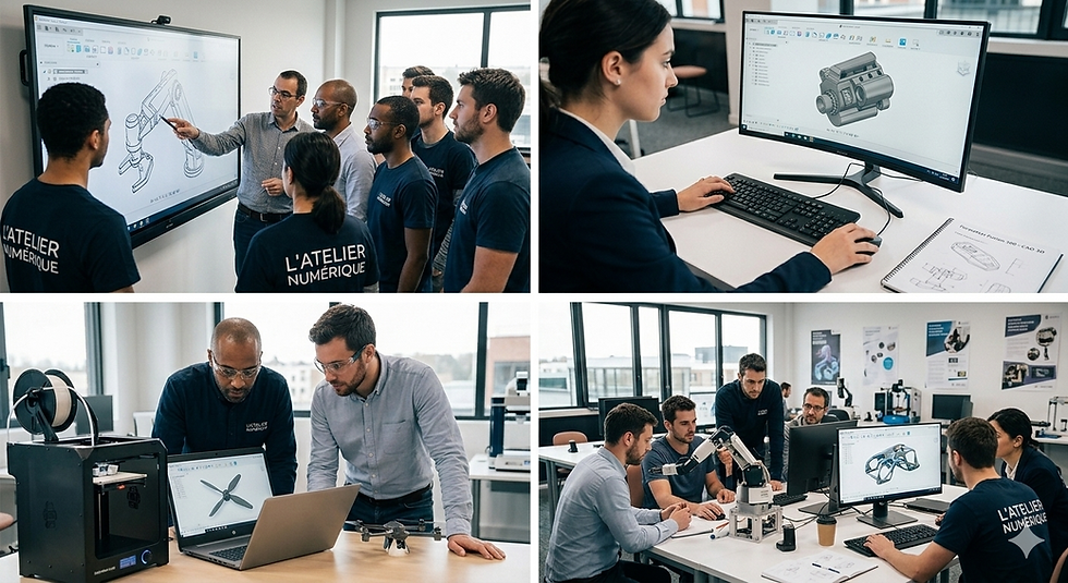 faire une formation à l'impression 3D pour débutant sur fusion 360 avec mon compte CFP et certifié Qualiopi