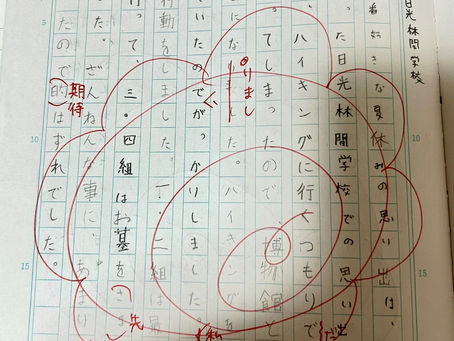 夏の思い出作文②(高学年・中学生課題)