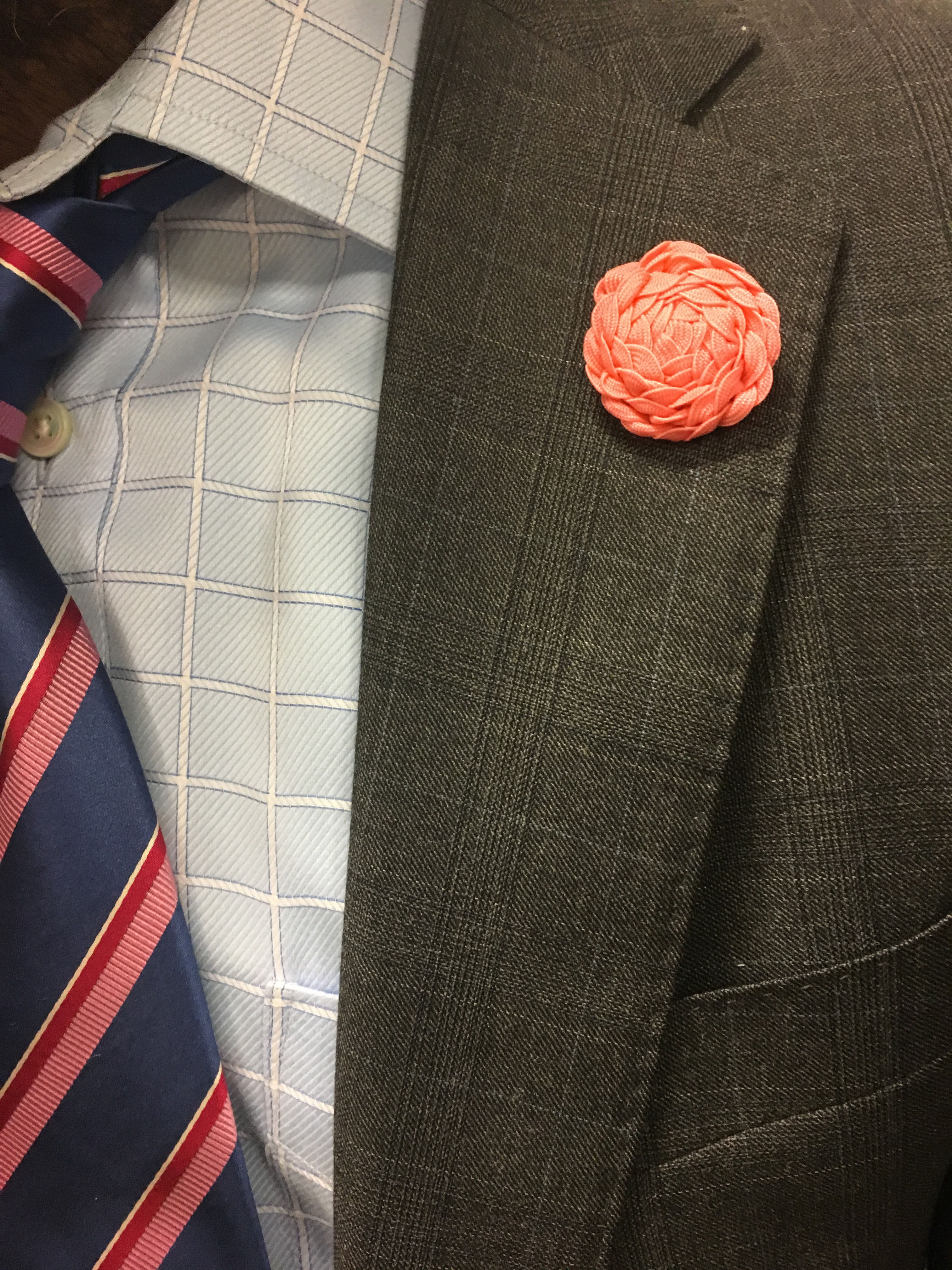 Coral Pink Lapel
