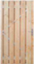 Douglas Poort met stalen frame 195cm x 100cm